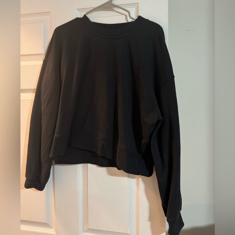 Perfectly oversized cropped crew- French terry- 10